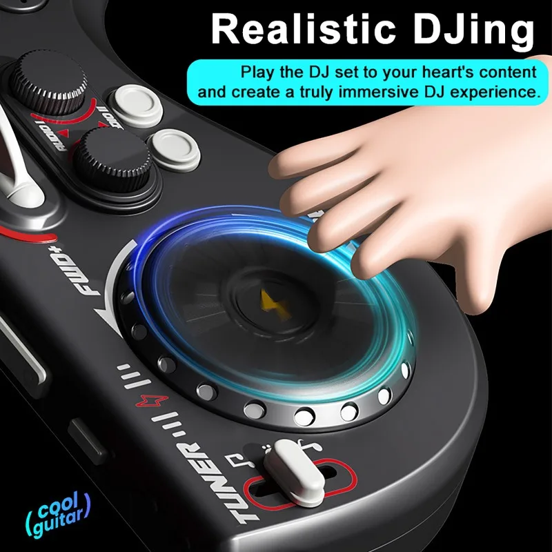 جيتار كهربائي بدون سلسلة، متعدد الوظائف، خلاط موسيقى DJ مع بلوتوث، هدايا عيد ميلاد للأطفال، أدوات تعليم الموسيقى والجيتار #3