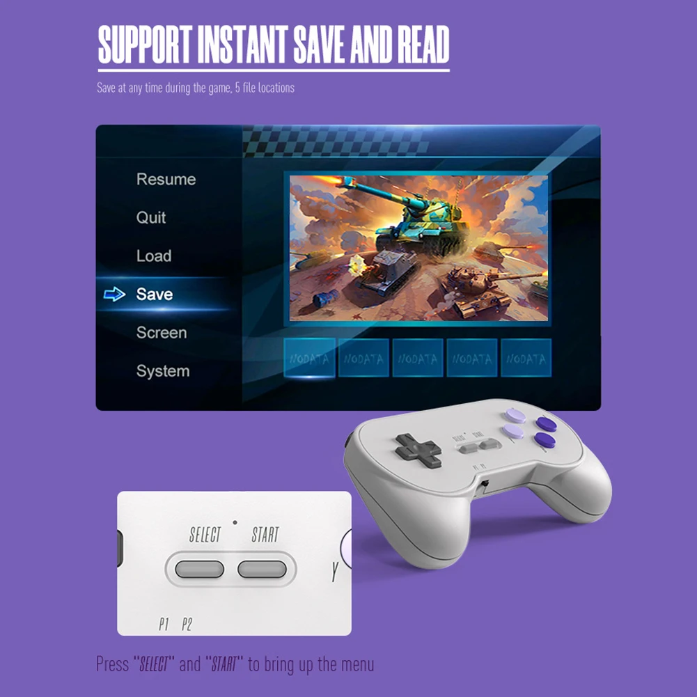 2/1PCS 2.4G Wireless Game Controller for DATA FROG SF2000 3.5” Retro Handheld Game Console Wireless Gamepad Gaming Accessories