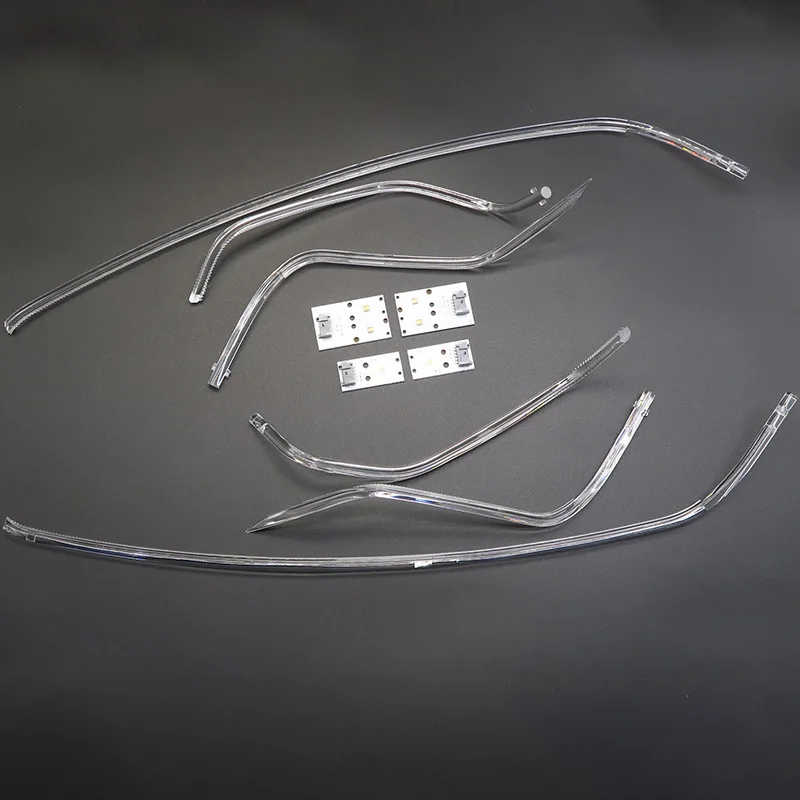 White Light Car headlight DRL CHIP Light Guide Tube Angel Eyes Daytime Running Chip Ballast Module Parts For AUDI A5 2012-2016