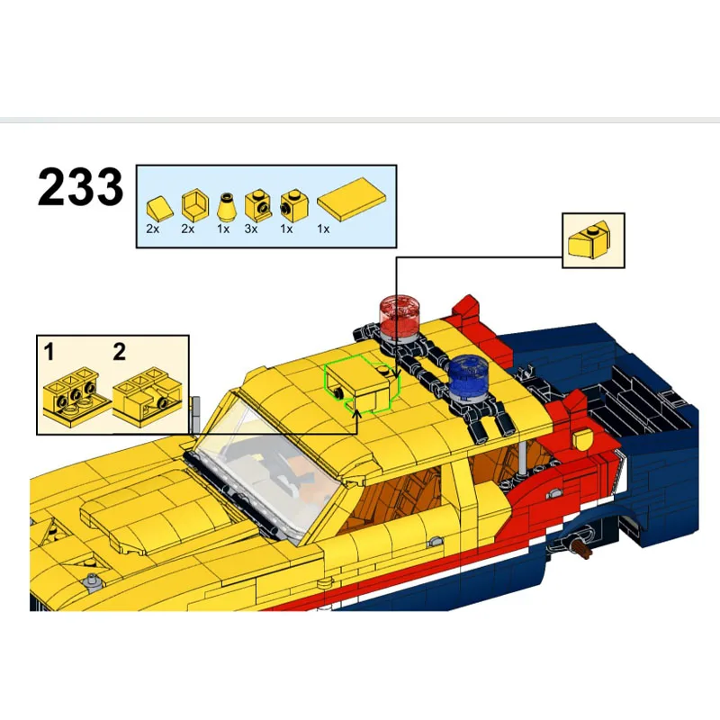 

MOC-197005 Classic Iconic Sports Racing Car Building Block Model 1247 Parts MOC Creative Gift for Boys Children's Birthday Toys