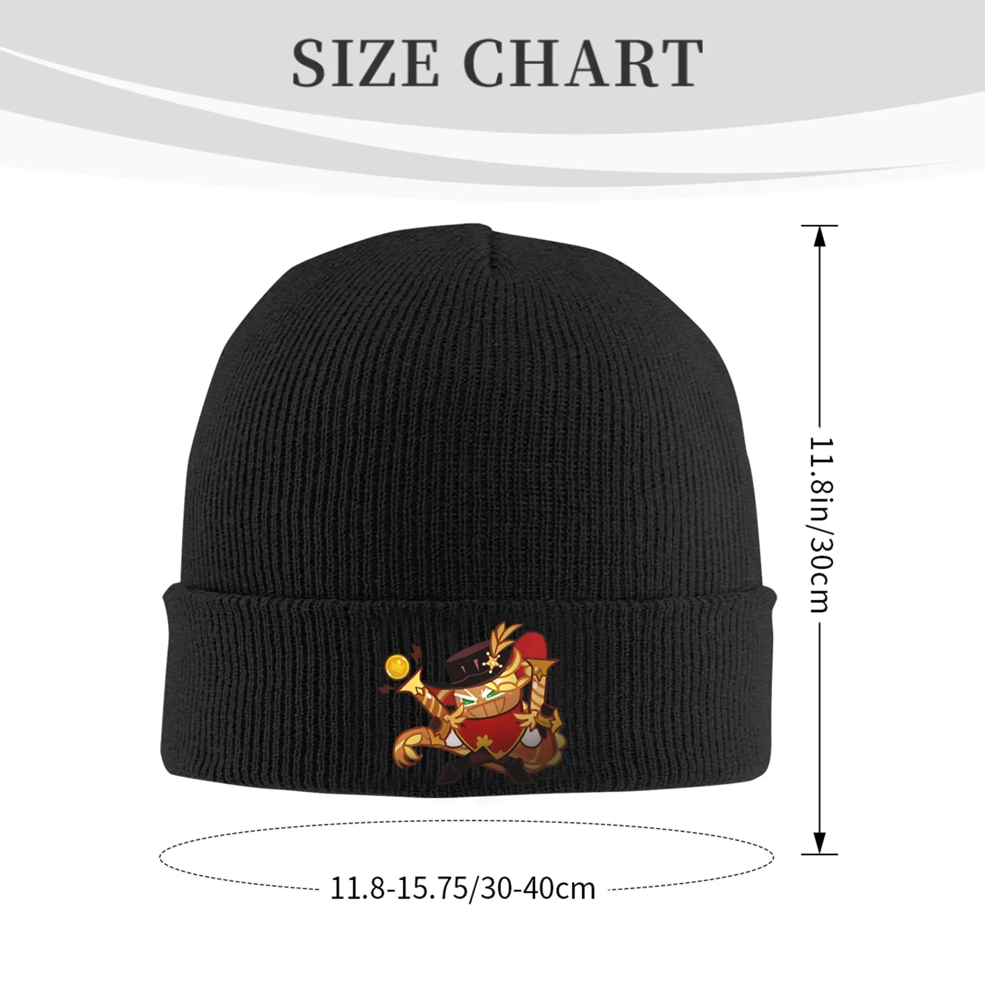 Unisex Rib Knit Cuffed Beanie Gingerbrave Cookie Run Kingdom  Accessories Warm Winter Knitted Caps  Bonnet Hats