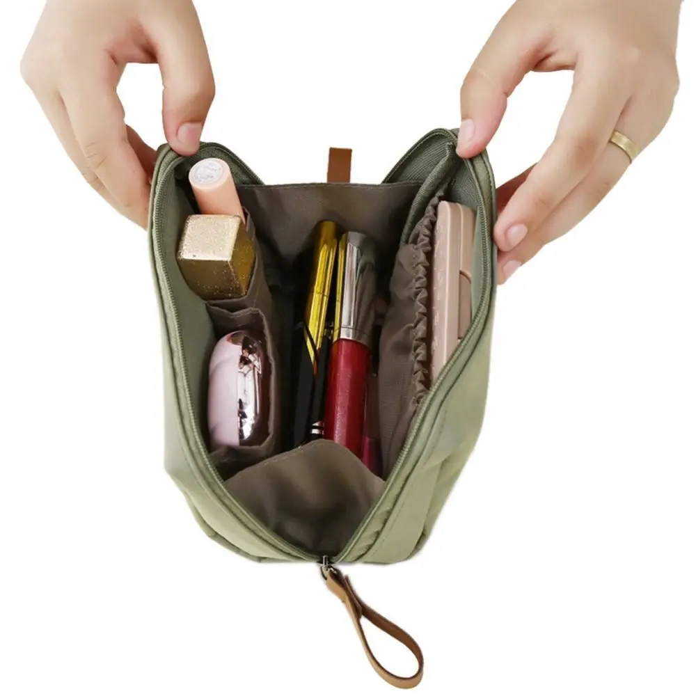 New Dacron Makeup Bag Multiple Colors Partitioned Travel Storage Bag Large Capacity Waterproof Handbag Home Furnishings