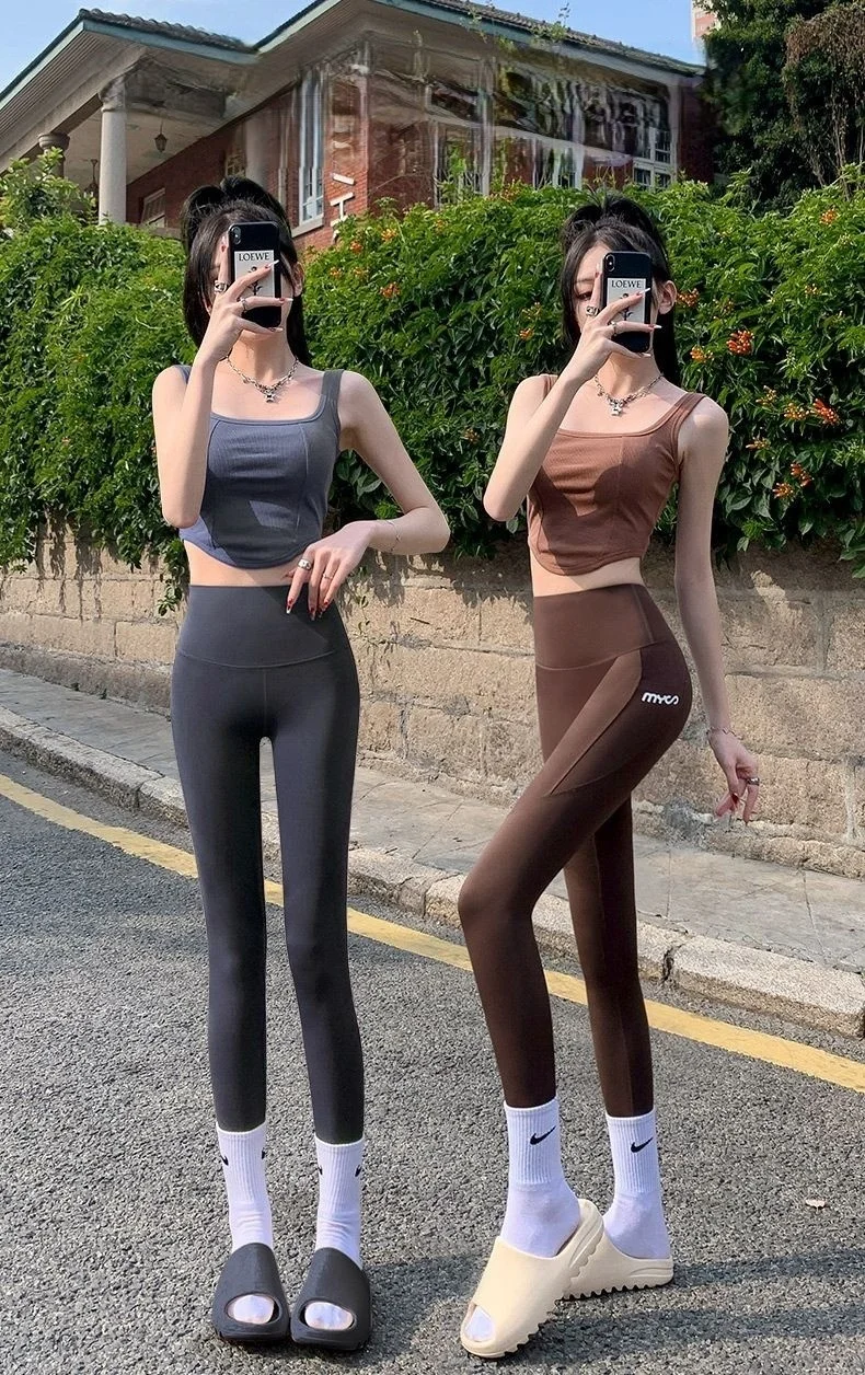 Pantaloni da yoga per donna corta da donna, vestibilità polare, fodera carina, look setoso, peluche, comodi dettagli da donna, abbinati alle ragazze