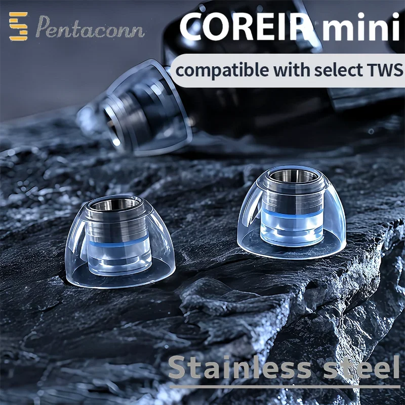 

Наконечники для наушников Pentaconn Coreir Mini, силиконовые насадки Pentaconn Coreir из нержавеющей стали, мини-насадки Pentaconn для наушников Sony Sennheiser TWS