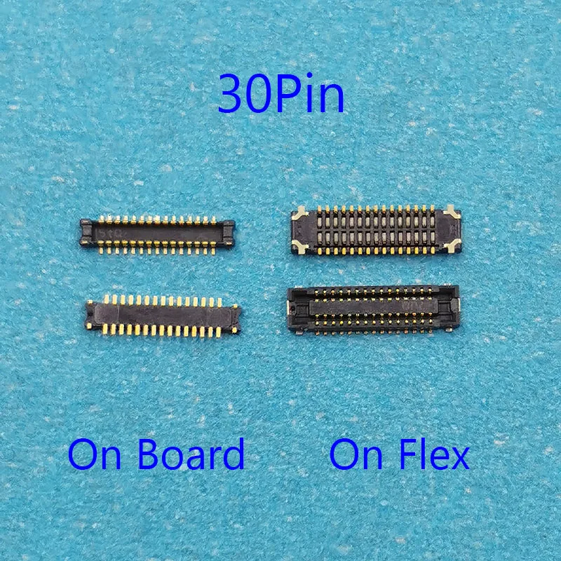 2pcs 30Pin LCD Display FPC Connector Socket For Samsung Galaxy J100 J1 J100F J100FN J100H DUOS Screen Port Plug On Motherboard