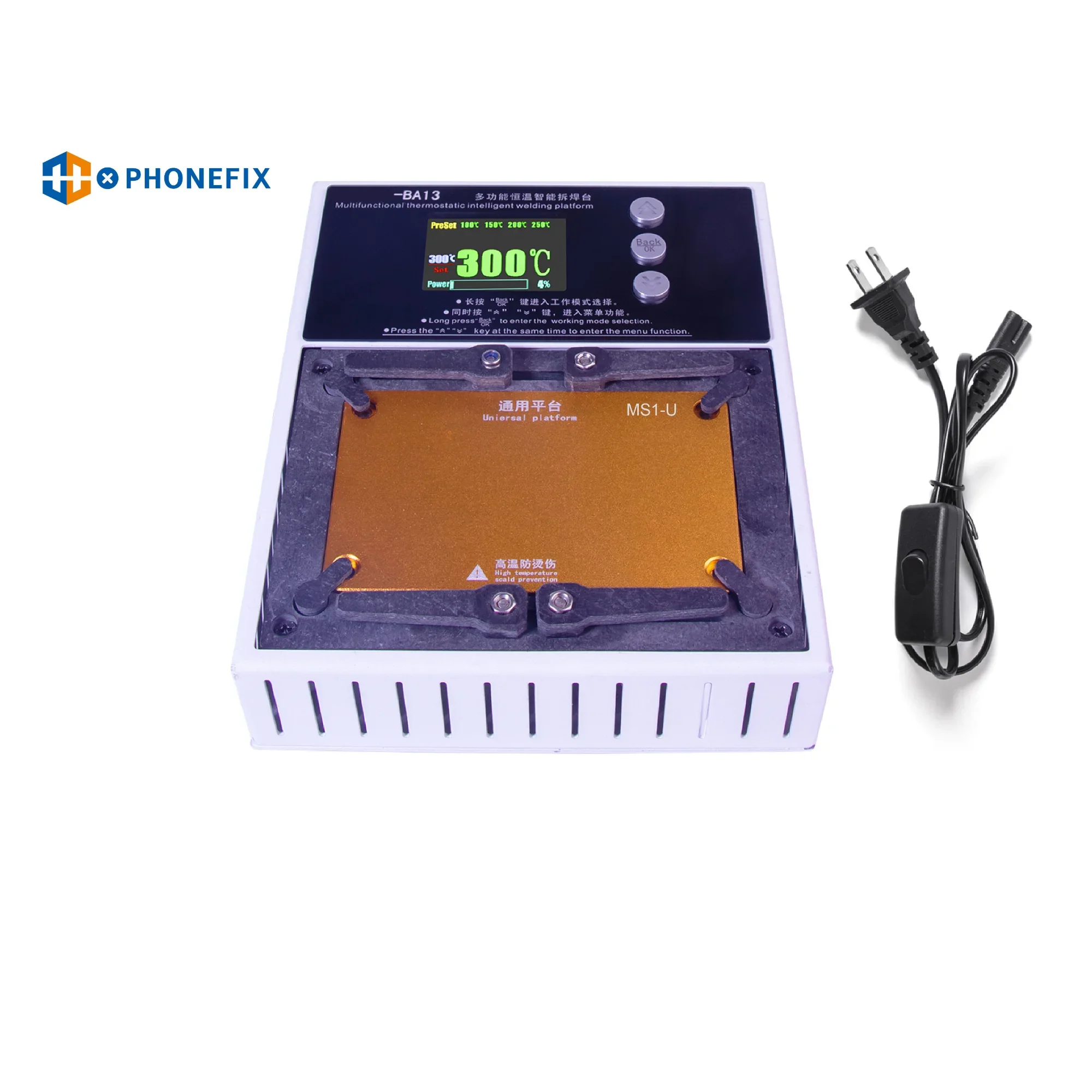 PHONEFIX L2024 Intelligent Desoldering Preheating Station for IPhone X-15ProMax IC Motherboard Soldering Planting Tin Platform