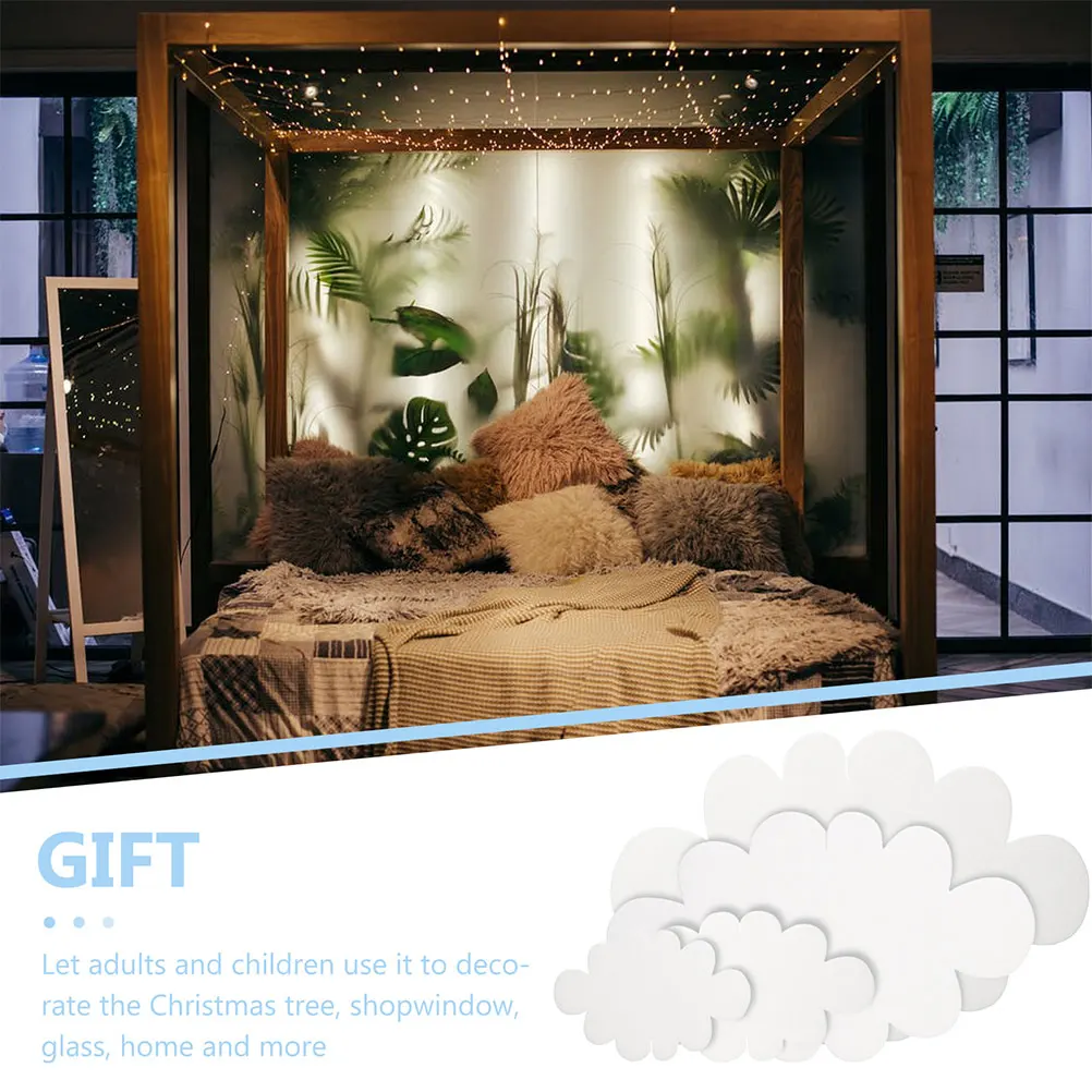 

2 set 3D Felt Clouds Pendant Hanging Decor For Xmas Tree Party Ceiling Window Diy Craft Ornament Scene Background Prop