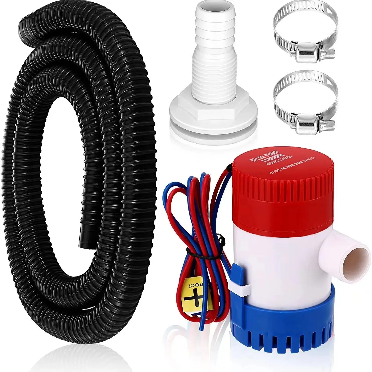 뜨거운 12V 진공 워터 펌프 잠수정 해양 보트 빌지 펌프 1100GPH 워터 펌프 보트 수상 비행기 모터 하우스 하우스 보트에 사용