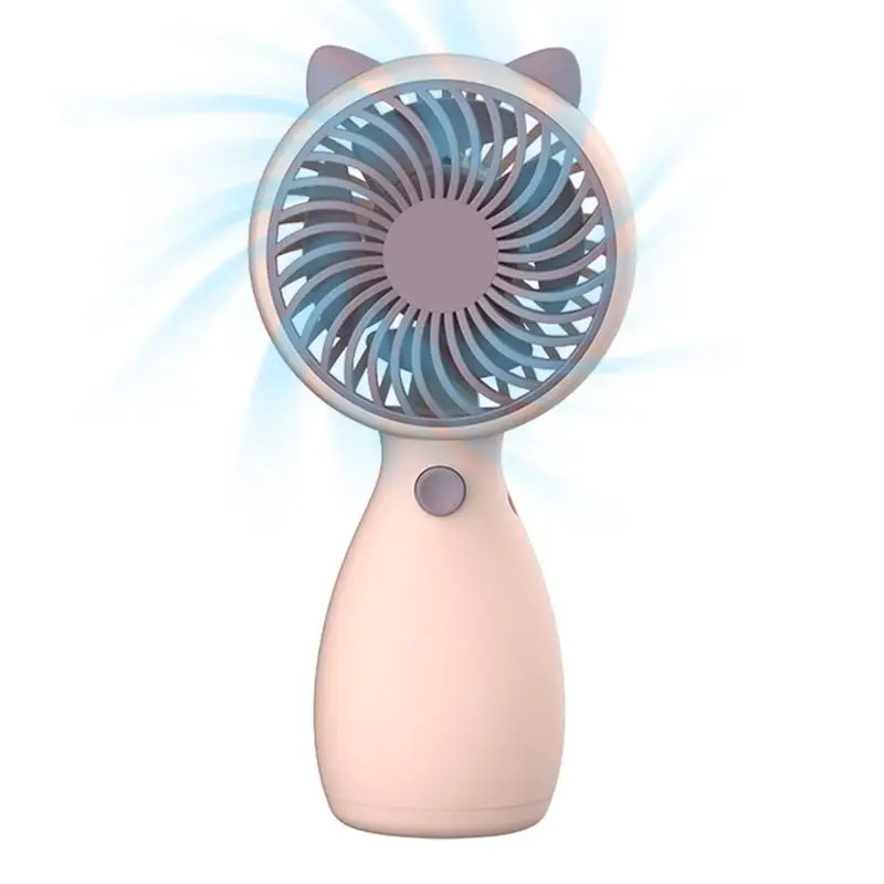 

Travel Fan Portable Hand Held Fan Safe Odorless Exquisite Hand Fan Battery Powered Convenient Rechargeable Small Fan With