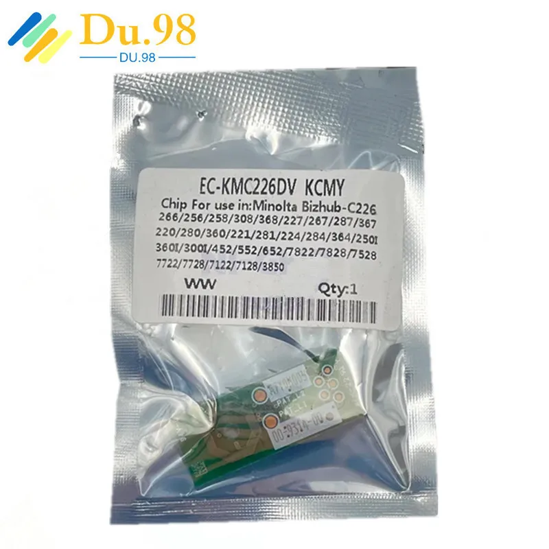 4pcs DV313 DV-313 DV 313 Develop chip for Konica Minolta Bizhub C226 C266 C368 C308 C258 C227 C267 C287 C367 Developer Unit chip