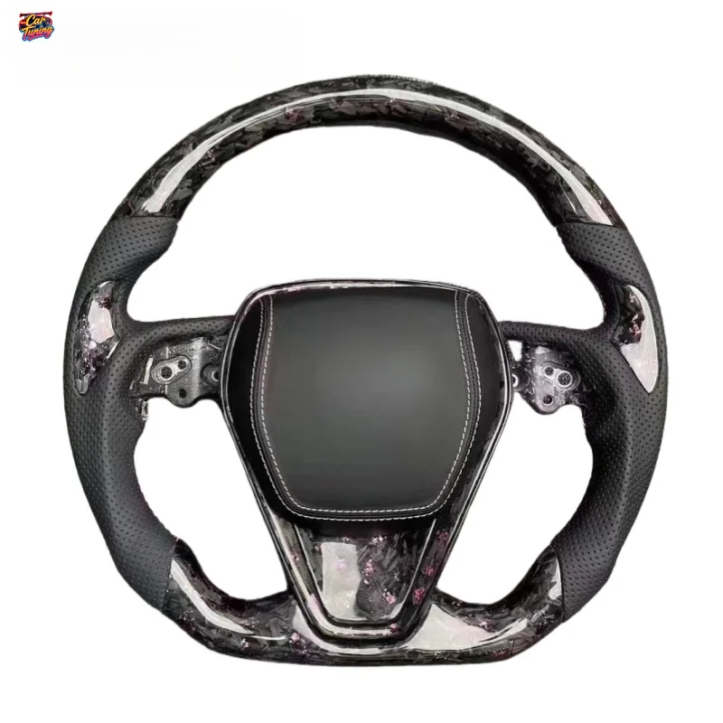 FOR Toyota Camry Corolla Customized LED Sport Forged Carbon Fiber Automotive Steering Wheel Without Airbag