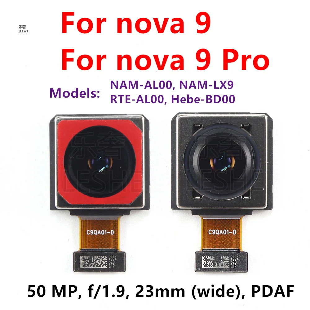 

Rear Wide Camera For Huawei nova 9 Pro 50MP Big Main Back Camera Backside View Flex Cable Smartphone Repair Parts nova9
