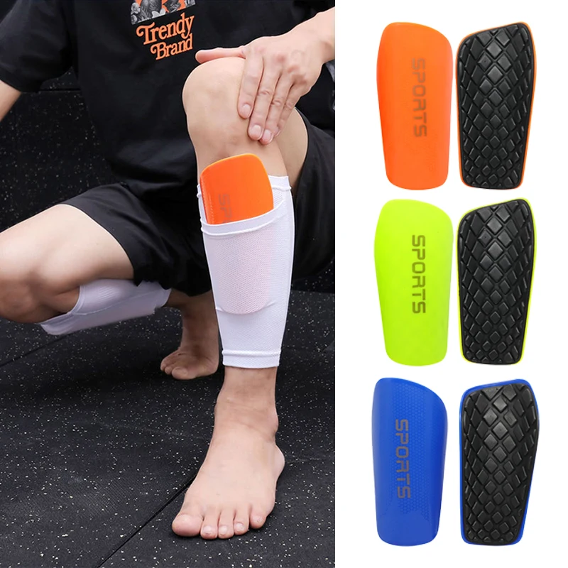 1 Pair Soccer Shin Guards Adult Youth Kids Football Shin Guards Hard baffle For Leg Protection Reduce Shocks and Injuries