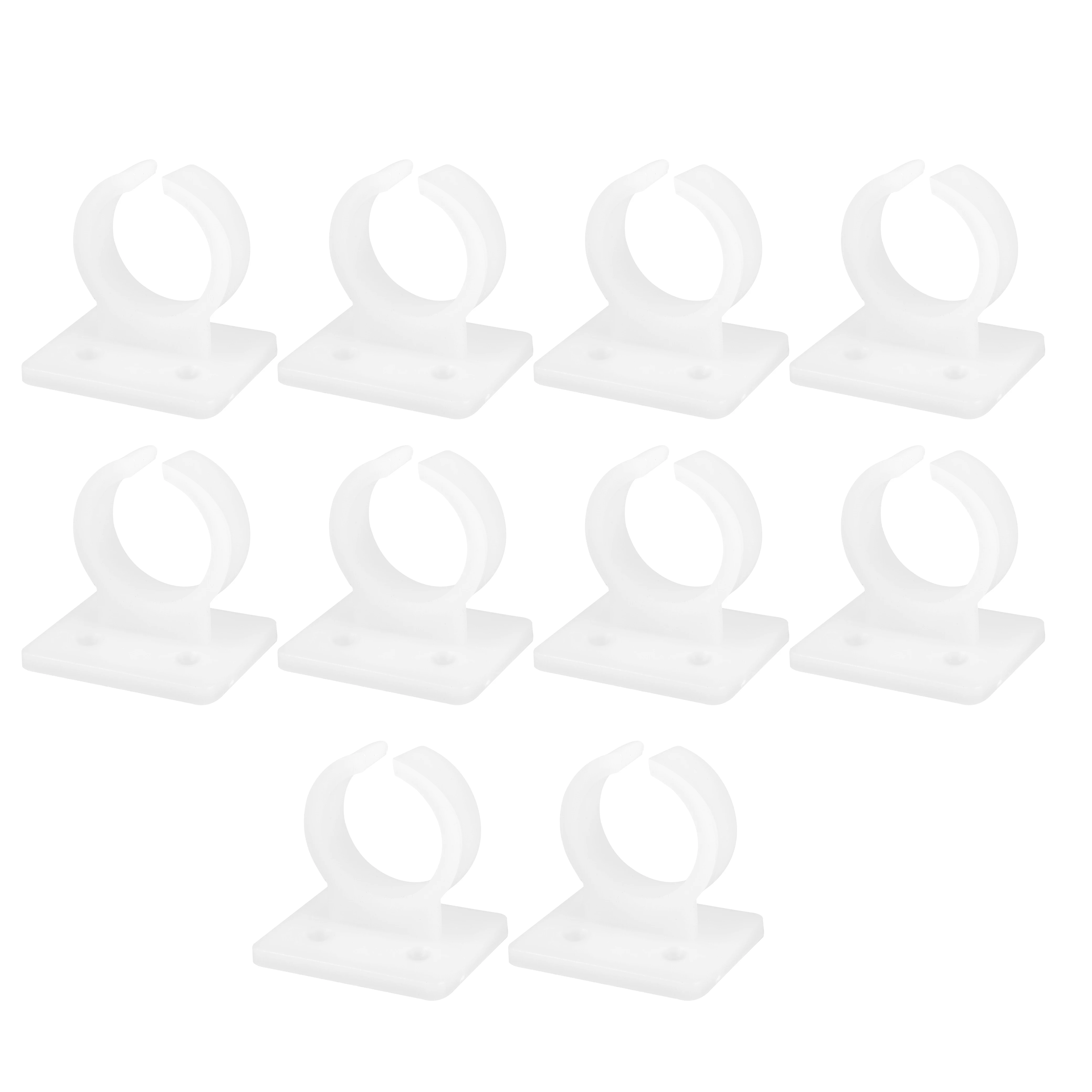 

10 Pcs Clips Stand Adjustable Desk Handheld Holder Bracket Desktop White Instrument