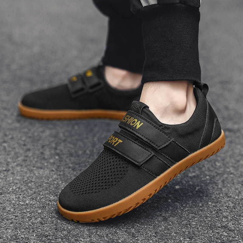 

Men's Summer Fitn oes Breathable High-End Magic Tape Board oes Low Heel round Head Pure Color Sport Casual oes