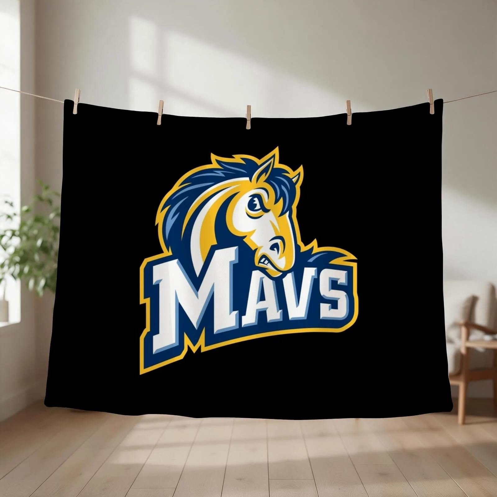 Medaille mavericks Throw Blanket