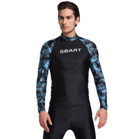 Men's split body swimsuit sun protection diving suit top long sleeved vacation snorkeling suit surfing suit