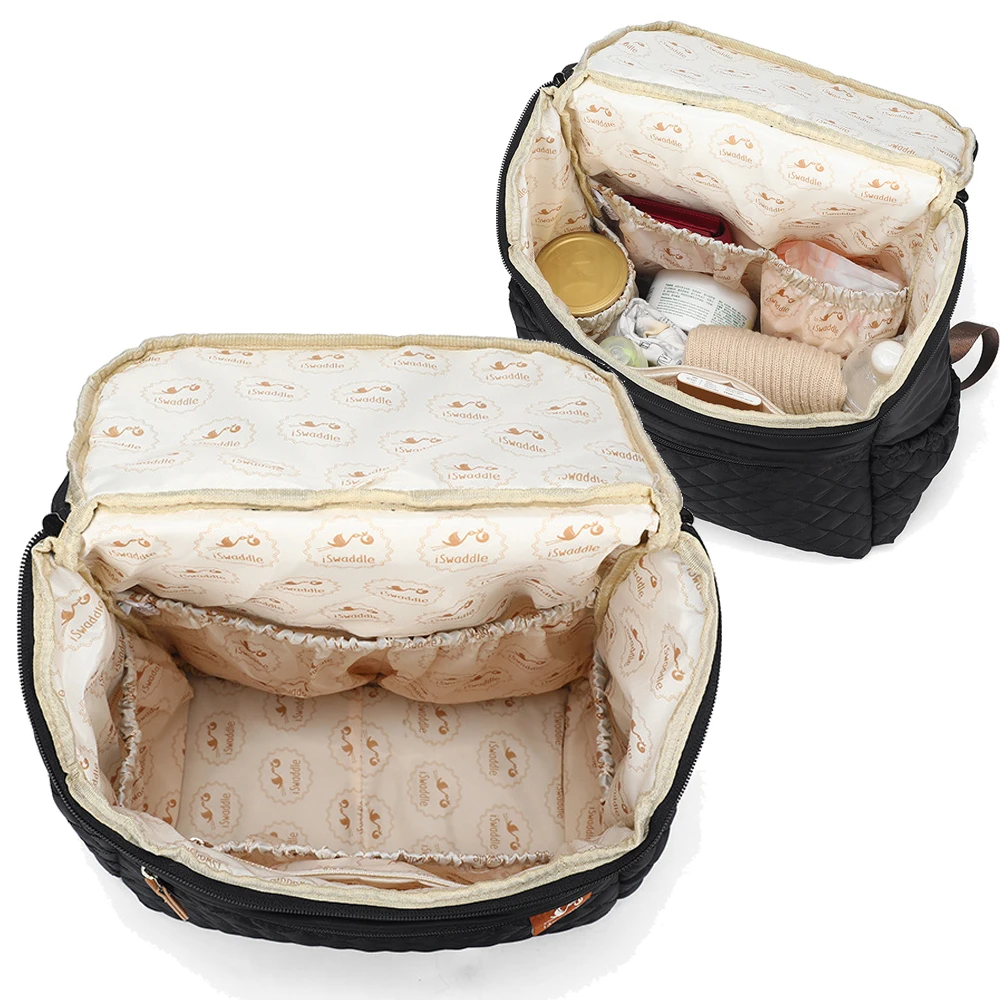 Fashion Mummy Maternity Bag Multi-function Diaper Bag Backpack Nappy Baby Bag with Stroller Straps for Baby Care