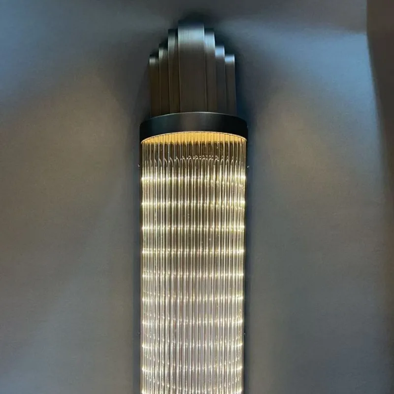 

Style glass rod lampshade atmosphere wall lamp, etc