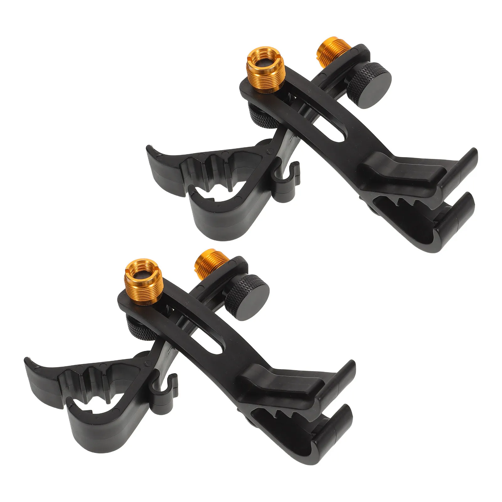 

Комплект из 4 черных металлических держателей для микрофонов, регулируемое крепление для микрофона на стойку для малого барабана, стабильная опора для всех типов ударных установок