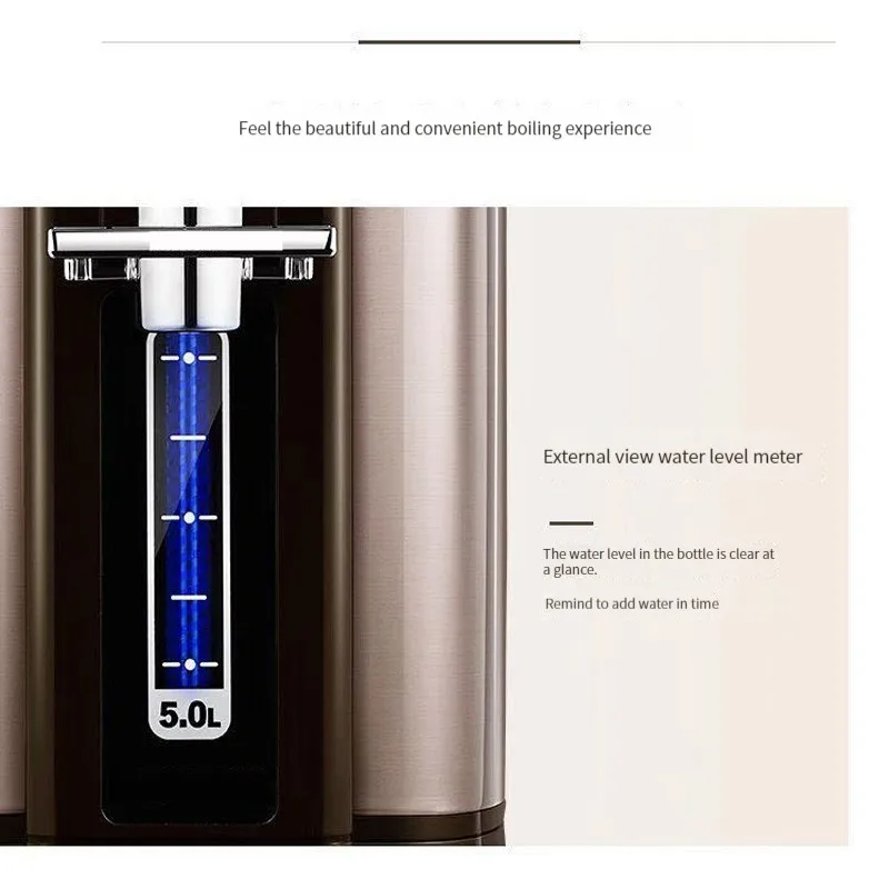 زجاجة مياه كهربائية utomatic الحفاظ على الحرارة المتكاملة 5L غلاية مع درجة حرارة ثابتة وسعة كبيرة