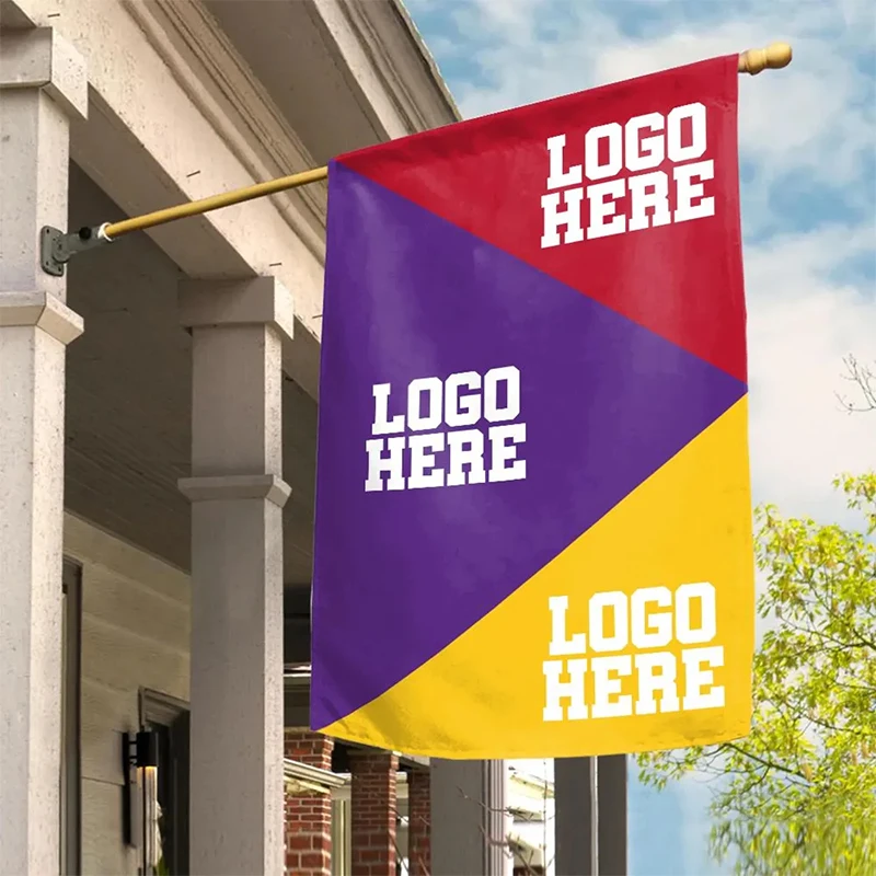 FLAGDOM 60X90 90X150cm Flags And Banners Graphic Custom Printed Flag With Shaft Cover Brass Grommets Design Outdoor Decoration
