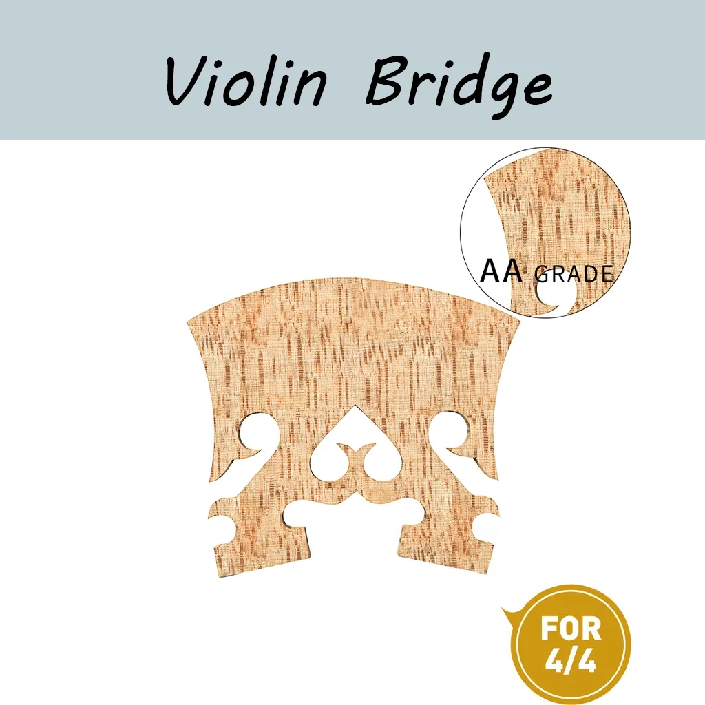 LOOK 1PC Master AA Grade Quality Maple Baroque Violin Bridge 4/4  Violin Use Replacement Accessories