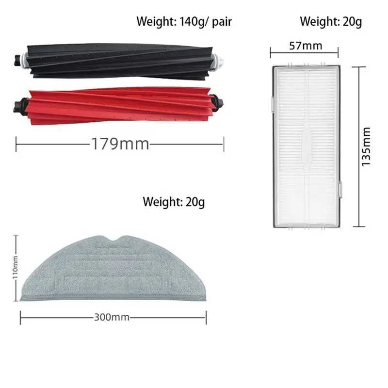 

Для Roborock S8 Pro Ultra S8 S8 + аксессуары Основная боковая щетка HEPA-фильтр Швабра Тканевый мешок для пыли Запчасти для робота-пылесоса