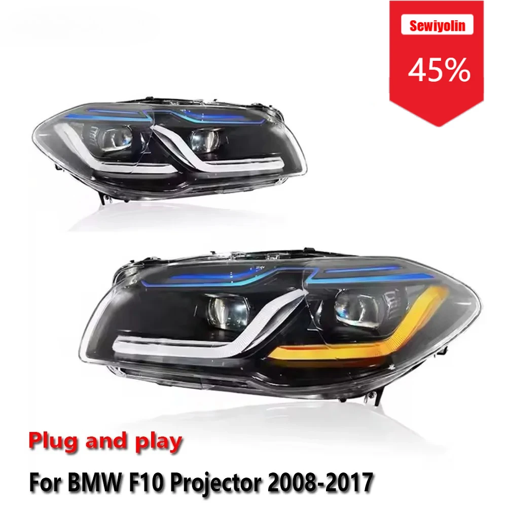

Car Accessories Led Headlights for BMW F10 Projector 2008-2017 Auto DRL Fog Rear Trailer Lamps Turning Signal Voiture Plug and P
