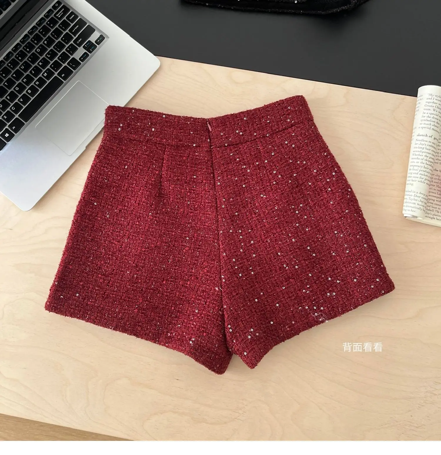 Korean Sequined A-word Hip-wrapped Bow Mini Skirt Korean Style Women's Clothing Y2k Clothes Woman Sequins Skirt Skirts Womens