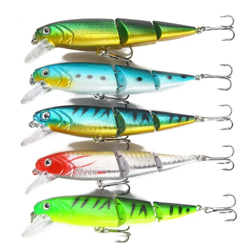 طعم صلب متعدد الأقسام متذبذب ، طُعم صناعي ، طُعم أسماك البلمة ، طُعم كرنك ، طعوم صيد سمك الشبوط ، عرض من 15 جم ، 1-10