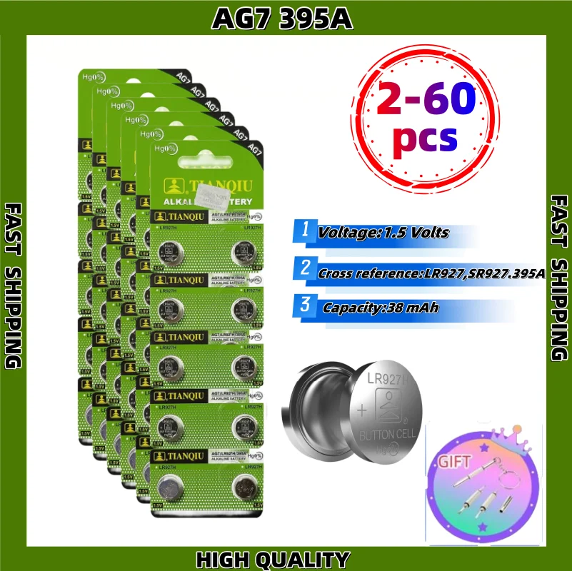 2-60Pcs LR927 Batte…