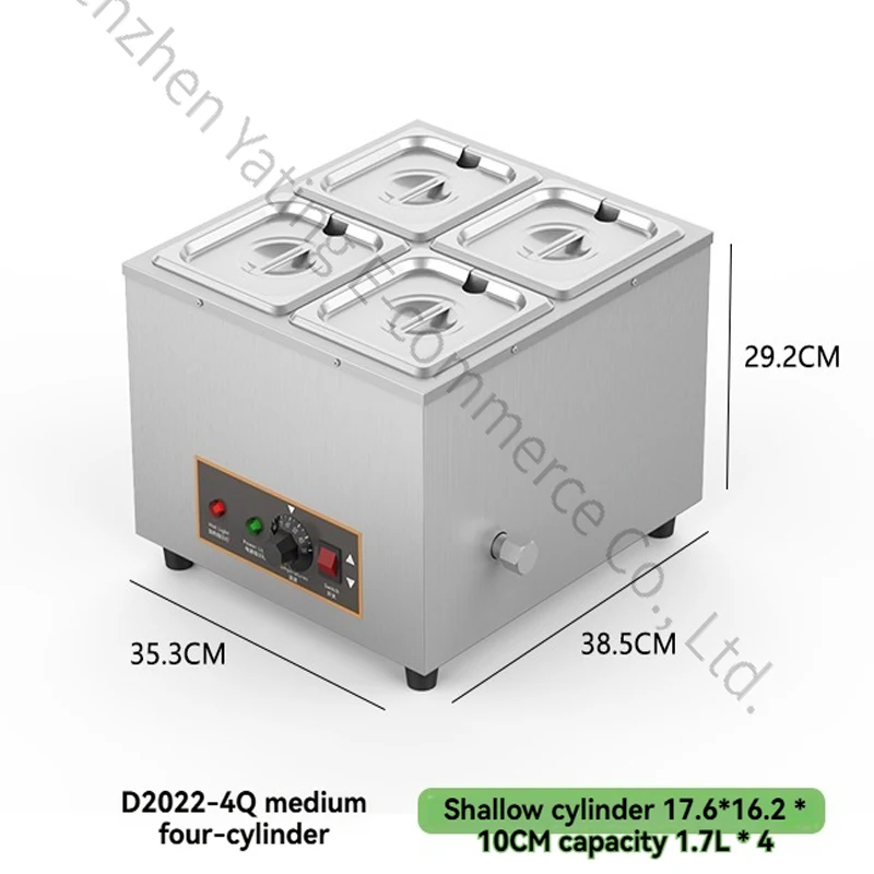 6L+2.5Lx2 Three-cylinder Chocolate Melting Furnace Baking Special Constant Temperature Holding Furnace Hot Melt Machine Pot