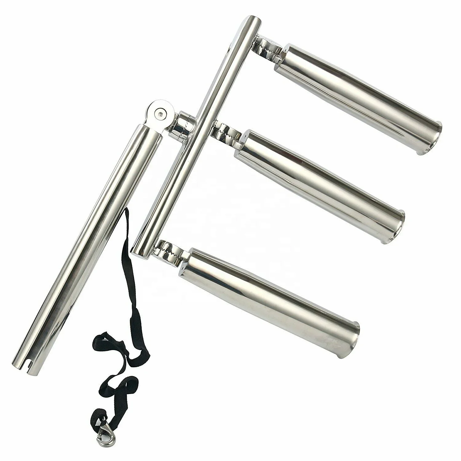 Isure Boat Triple Trident Outrigger Rod Holder Kite Fishing Mount 3 Tube Rod Holder SS304 316 fishing rod holder