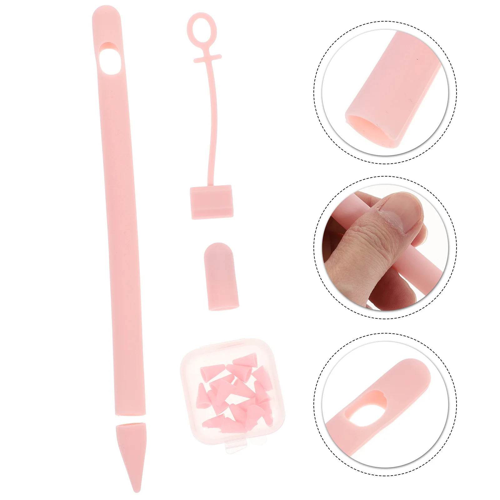 قلم رصاص 1 غطاء حماية من السيليكون لهاتف قلم ستايلس غطاء متين غير قابل للانزلاق ملحق للكمبيوتر اللوحي #6