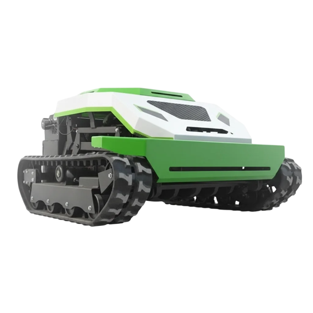 4 in 1 Rechargeable Remote Control Lawn Mower Snow Pusher Snow Sweeper Bulldozer