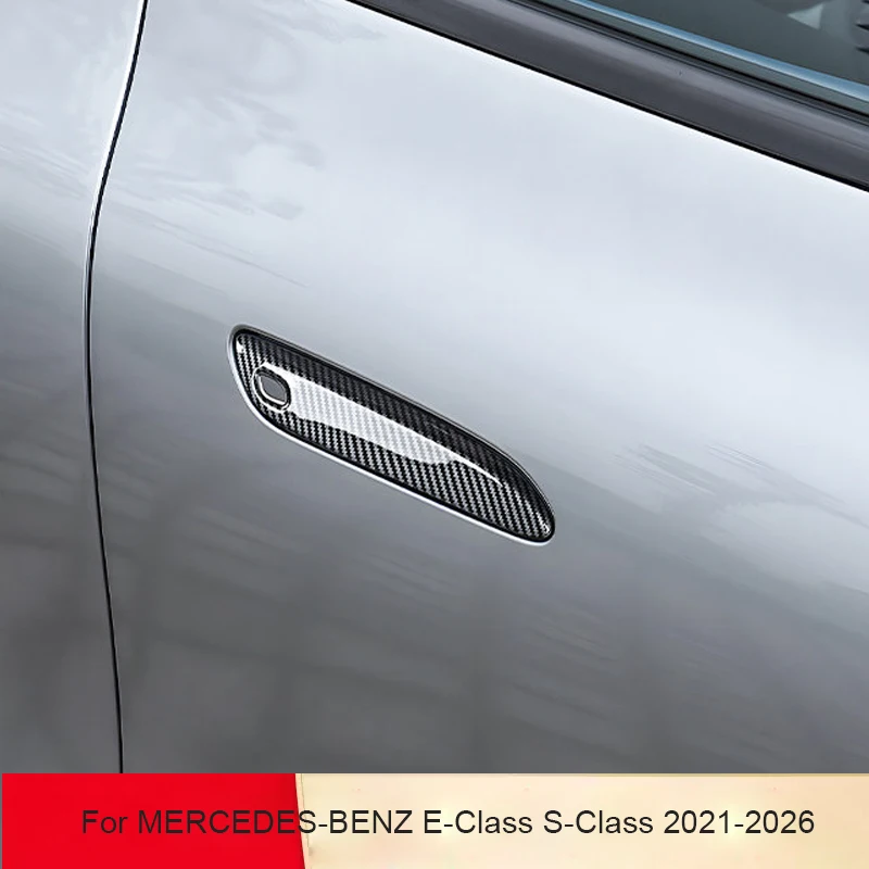 

Car ABS Door Handle Cover Anti Scratch Waterproof Durable For MERCEDES-BENZ E-CLASS S-Class 2021-2026 Auto ExteriorAccessory