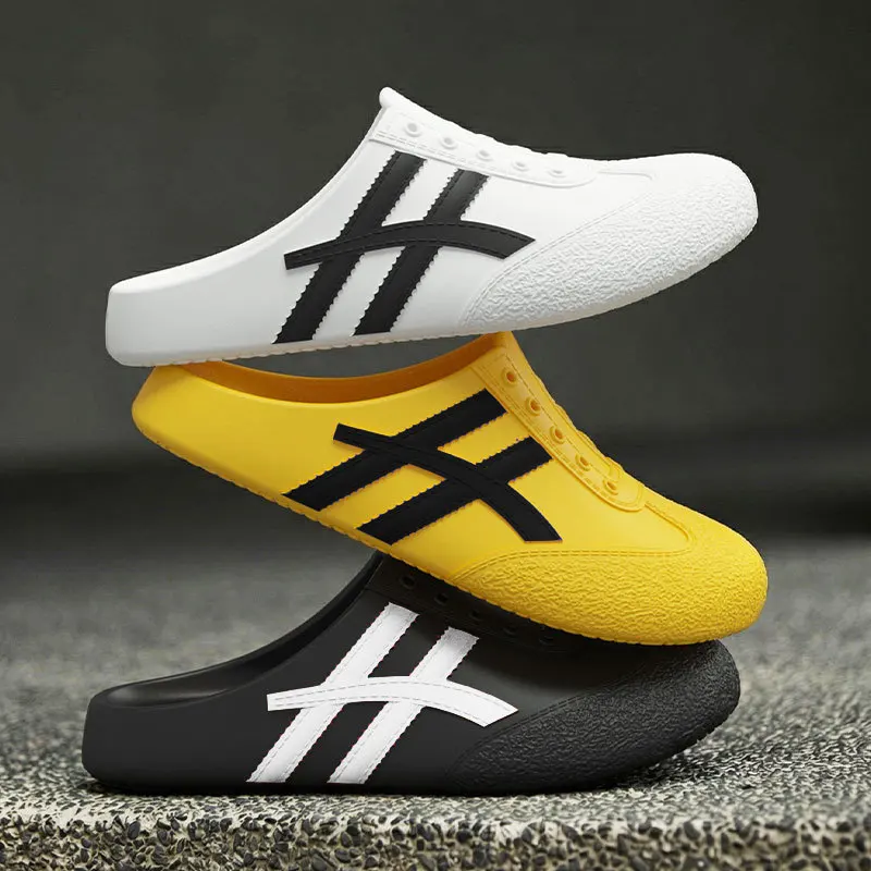 

Men's and Women's Lightweight Baotou Slippers 2026 Outdoor New Leisure Sports Slippers Couple Fashion Beach Shoes Half Slippers