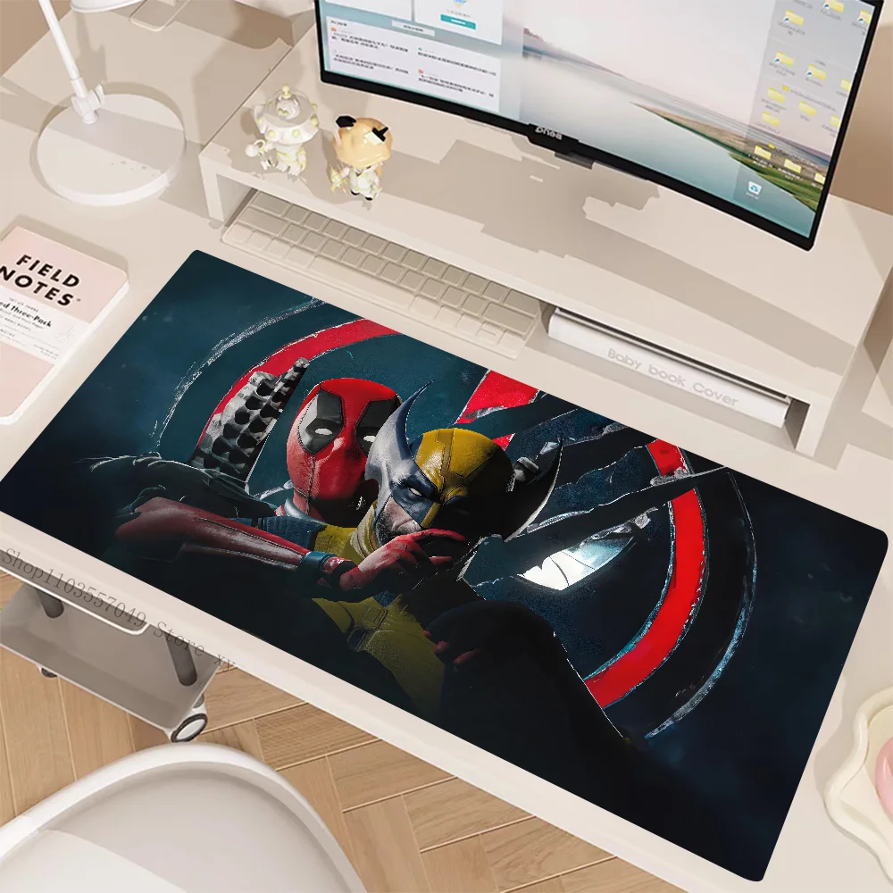 MINISO Disney Deadpool And Wolverine Mousepad Gaming Accessories Prime Gaming XXL Keyboard Pad Stitched Pad