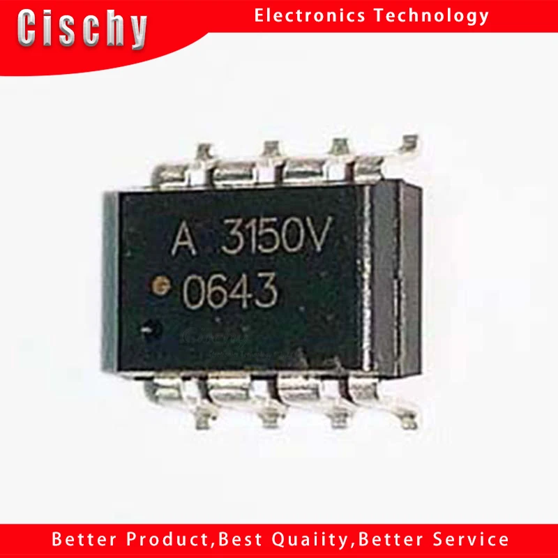 

10PCS HCPL3150 SOP-8 HCPL-3150 SOP A3150V A3150 3150V SOP-8 Optocoupler