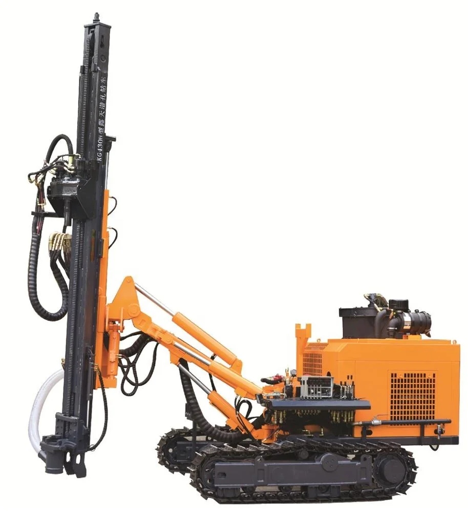 Low Ground Pressure Crawler DTH Drill Rig for Sensitive Terrains, Flexible Drilling from 83-130mm