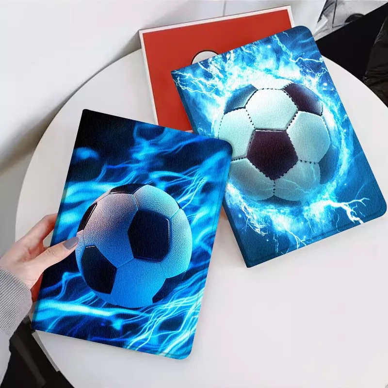 축구 아트 인기 패턴 선물 샤오미 미 패드 미니 4 5 6 7 SE 프로 플러스 레드미 패드 2 SE 2025 8.8 11 접이식 태블릿 케이스