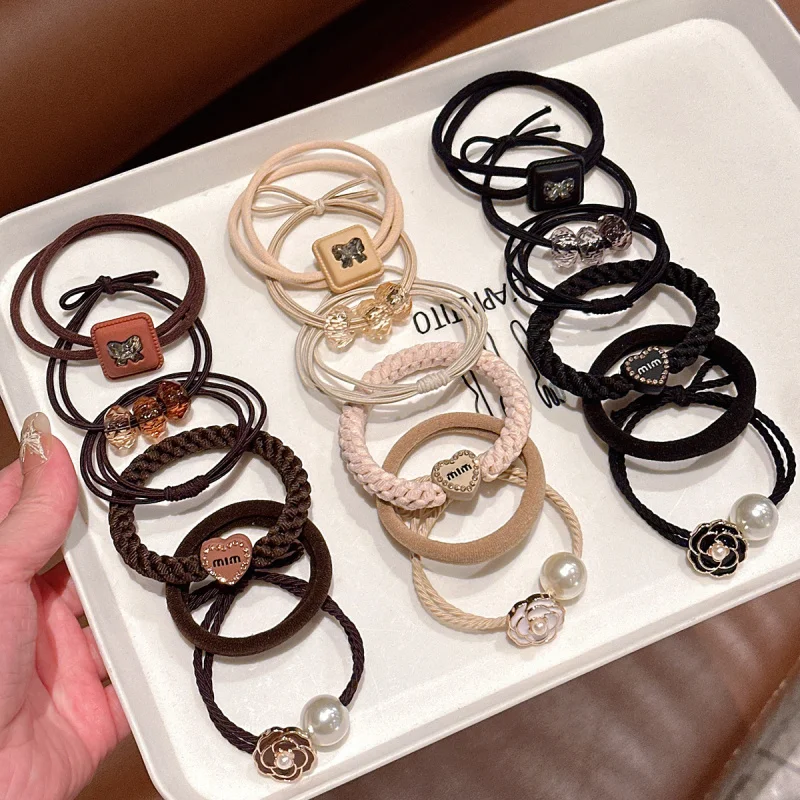 

Korean Style Hair Tie Pack 6Strip Women Elastic Hair Band