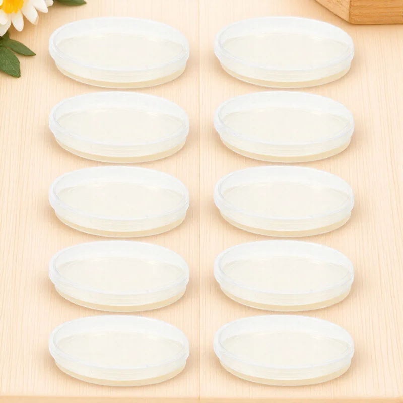 

10pcs LB Agar Plates 9cm Ready-to-Use Microbial Petri Dishes Experiment Supplies Laboratory Analysis Science