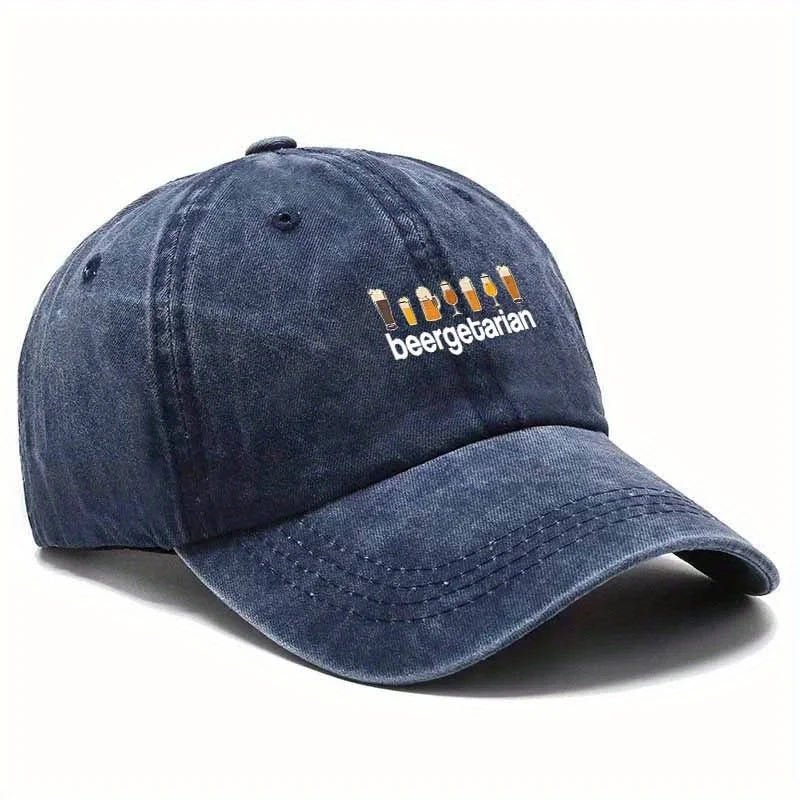 

Fashionable Beer-Printed Baseball Cap, The King Of Bar Socializing, Perfect for Brotherhood Parties And Holiday Gifts