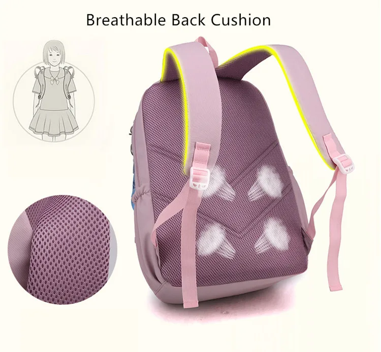kids school bag cute pink school backpack for girls children kawaii bookbag primary middle students gift large capacity backpack