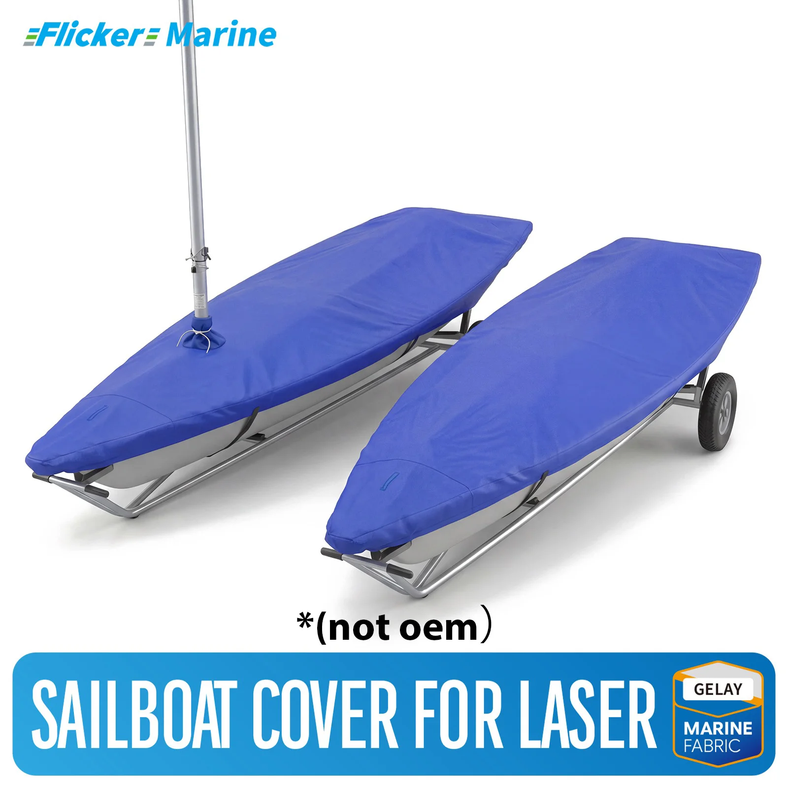 Sailboat Cover for Laser, UV Resistant Dinghy Cover for Laser Class Sailboat, Marine Grade Tear-Resistant Polyester
