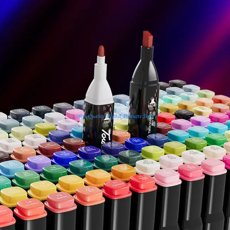 

U2JE Color Drawing Markers Double Tip Technology Fine and Broad for Detailed Work