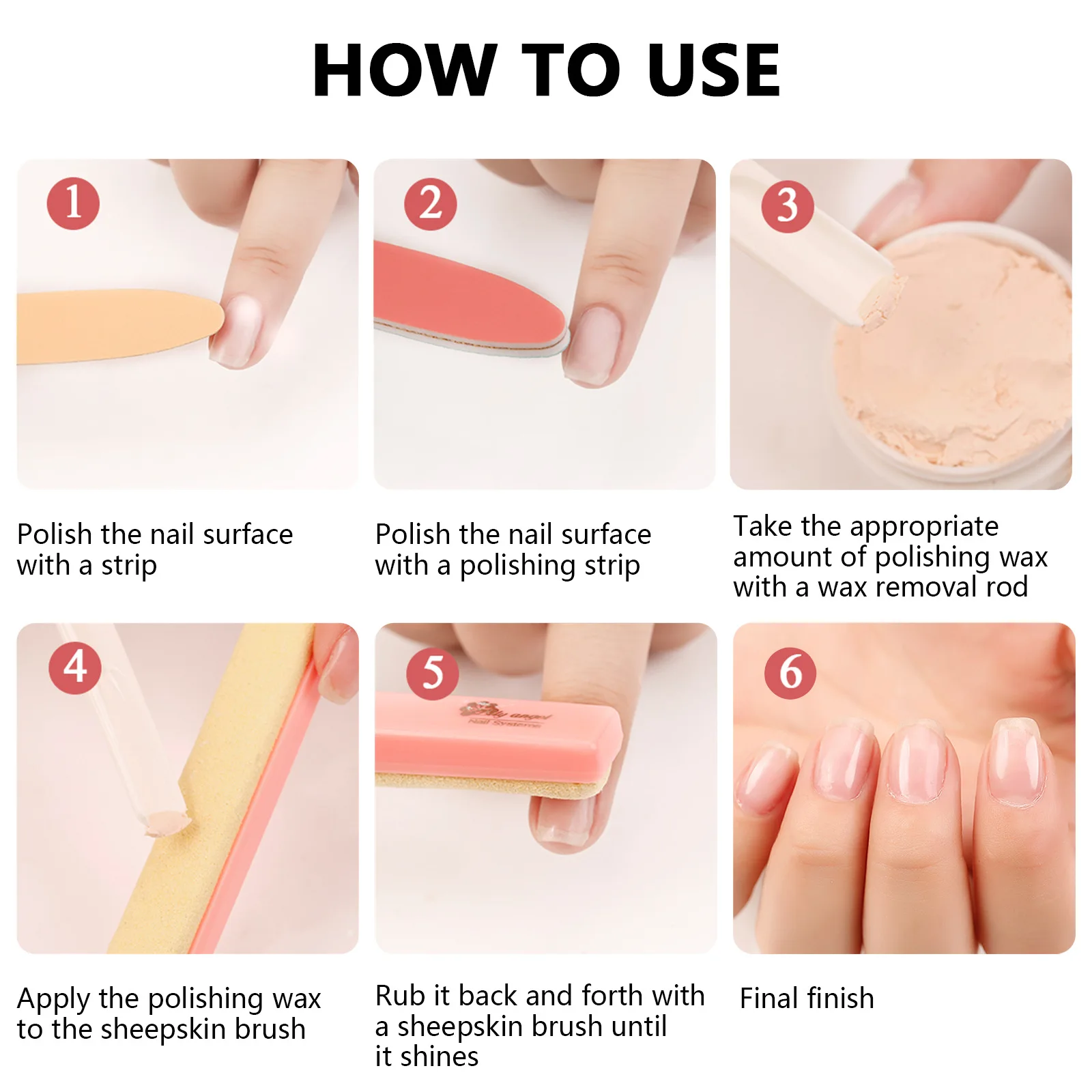 ขายร้อนเล็บขี้ผึ้งชุด DIY เล็บขัดขี้ผึ้งบัฟเฟอร์ชุดเครื่องมือ Professional ทนทานเล็บชุดสําหรับ Home & Salon ใช้