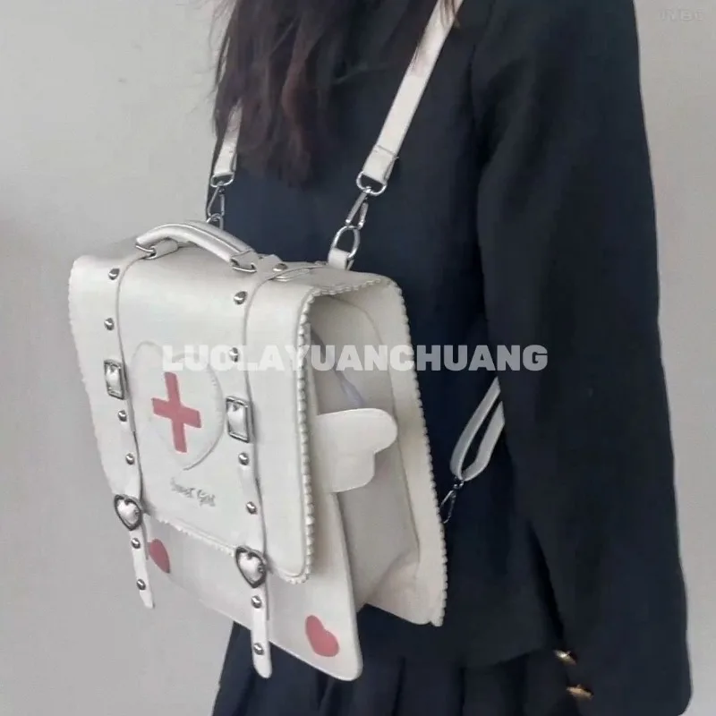 

Милый рюкзак в японском стиле Лолита для девочек, школьная сумка в стиле Кавайи, маленькая дорожная сумка, рюкзак с крыльями, женская сумка-ита